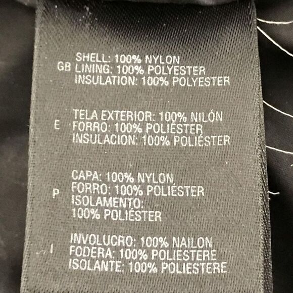 The North Face Full Zip Quilted Black Nylon Jacket - Size Small - Picture 5 of 6